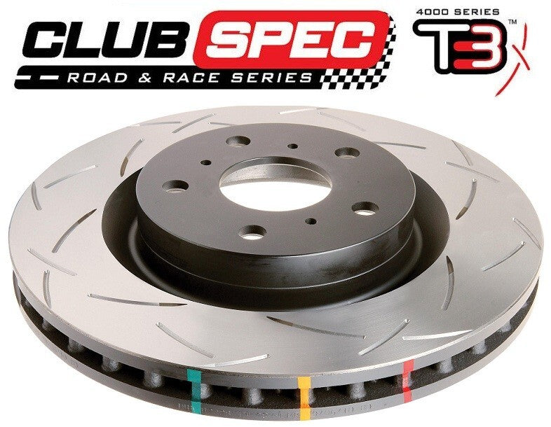 Clubspec 4000 2x T3 Slotted Rear Rotors (Impreza STi 02-07)