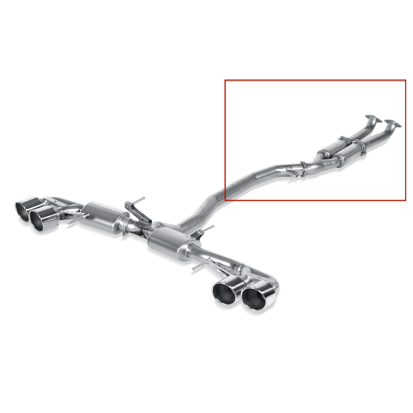 Akrapovic Link Pipe Set Titanium Nissan GTR R35 08+