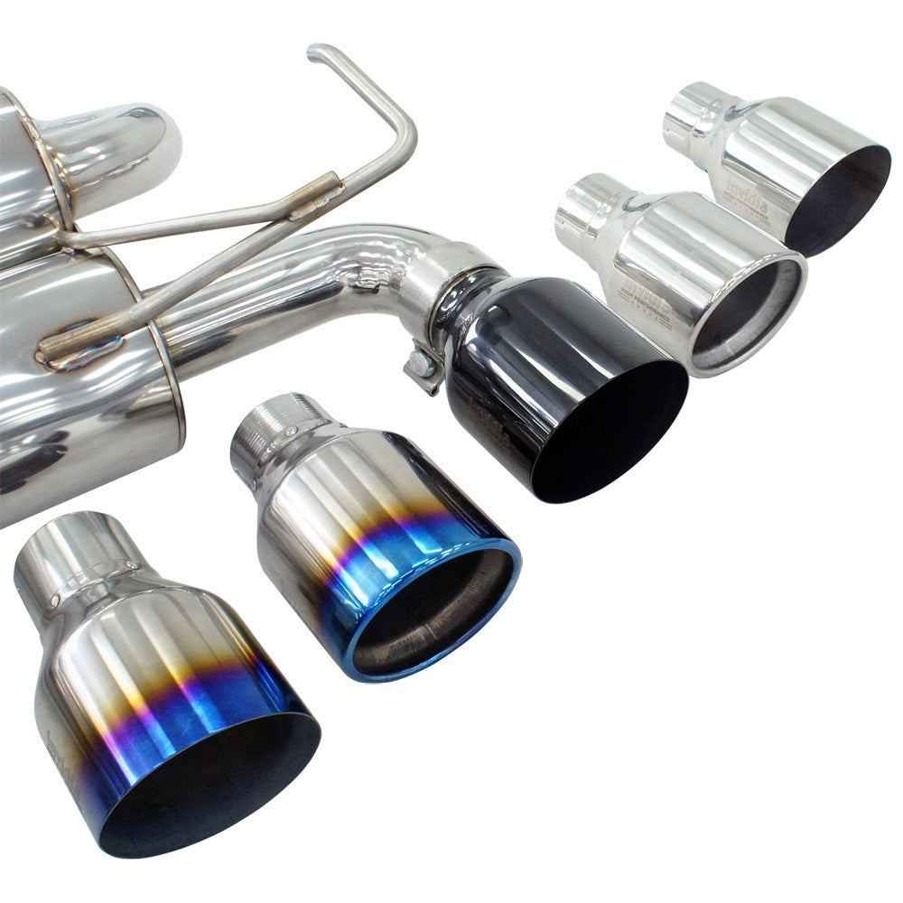 Invidia Gemini Cat Back Exhaust with SS Straight Cut Tips (370Z 09-21)