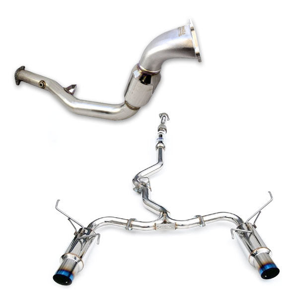 Invidia N1 Turbo Back Exhaust - Ti Tips (STi 2015+ Sedan)