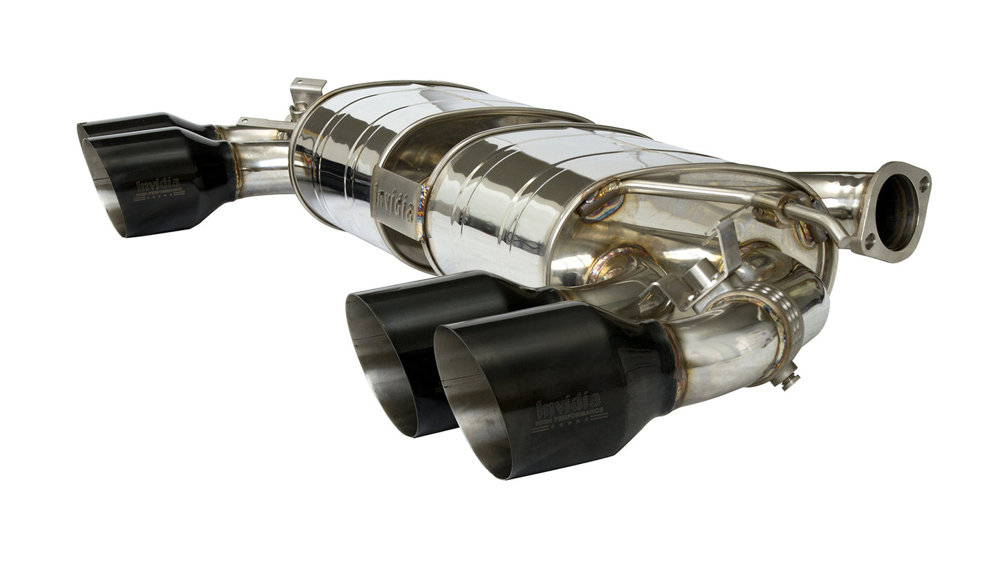 Invidia R400 Signature Edition Valved Turbo Back Exhaust with Round Black Tips Volkswagen Golf R 17-20