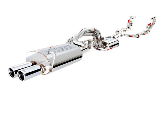 XForce Twin 2.5in Cat-Back Exhaust w/Big Oval Muffler SS (Falcon BA-BF 02-08)