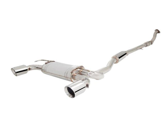 XForce 3in Dump Pipe-Back Exhaust - Stainless Steel Mitsubishi EVO X 07-16