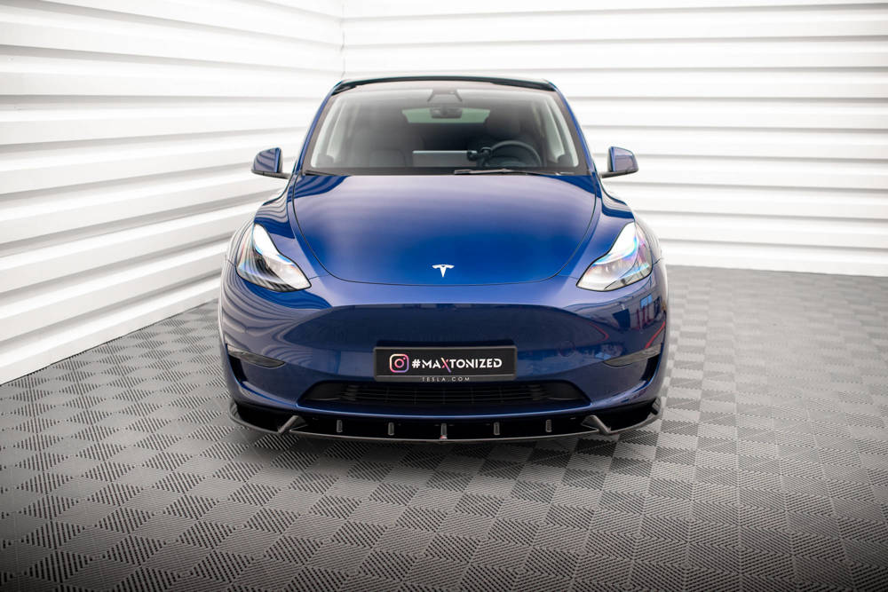 Maxton Design Front Splitter V.1 Tesla Model Y Front Lip