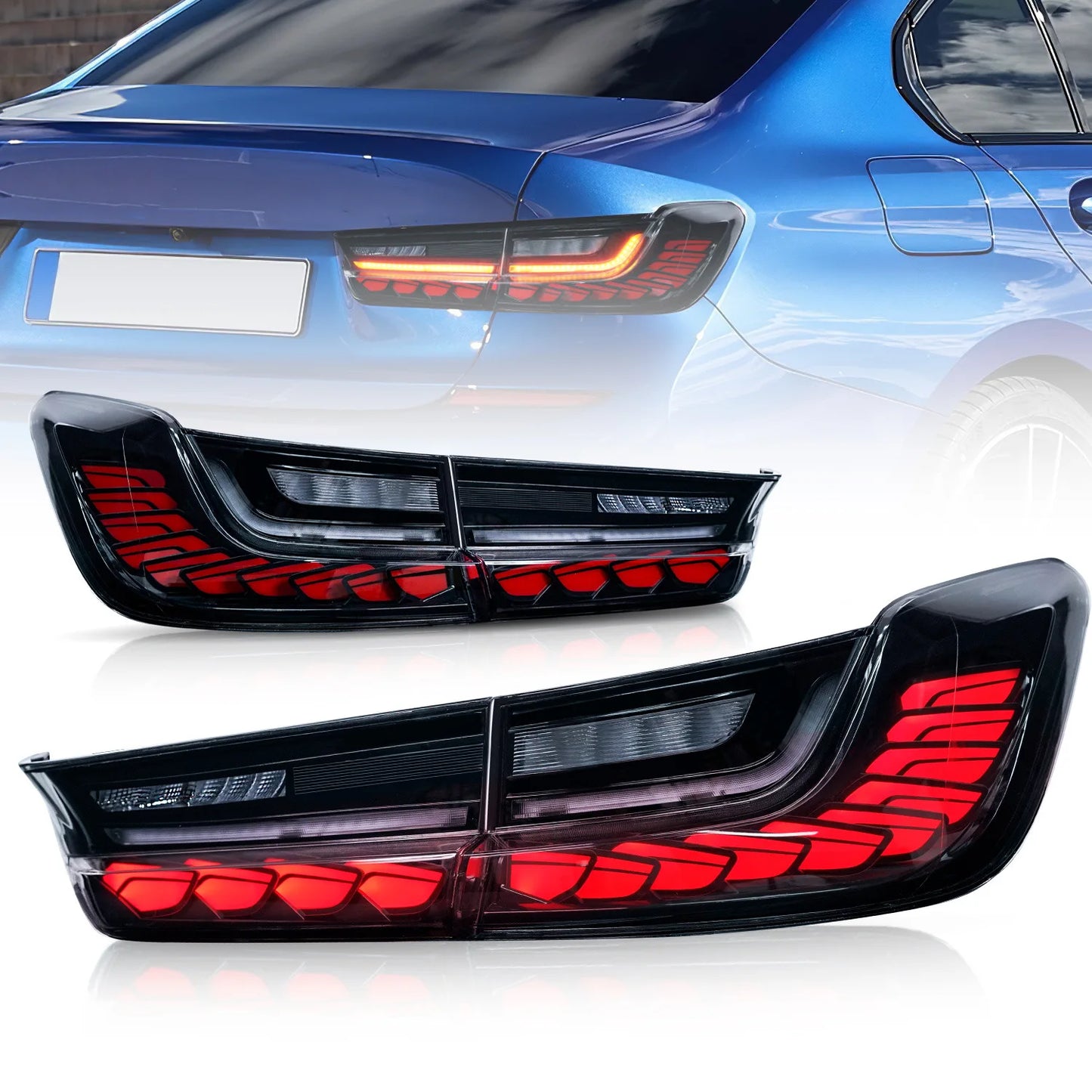BMW GTS Style Sequential Tail Lights for G20 3 Series