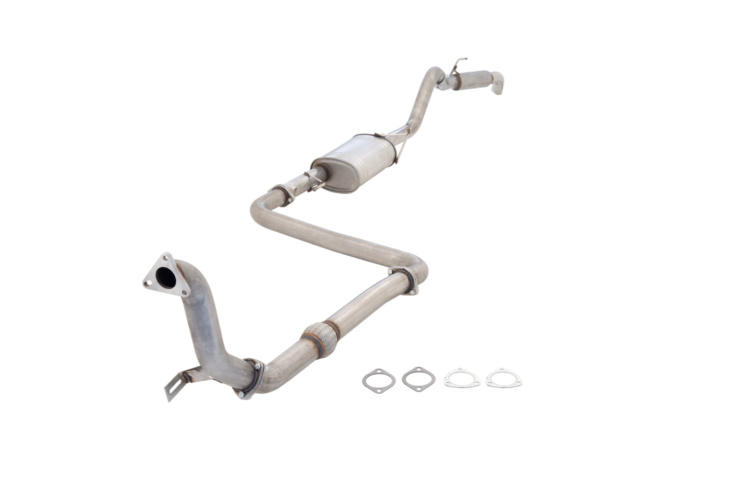 XForce 3in Turbo-Back System without Cat Converter Non-Polished Stainless Steel Ford Ranger / Mazda BT50