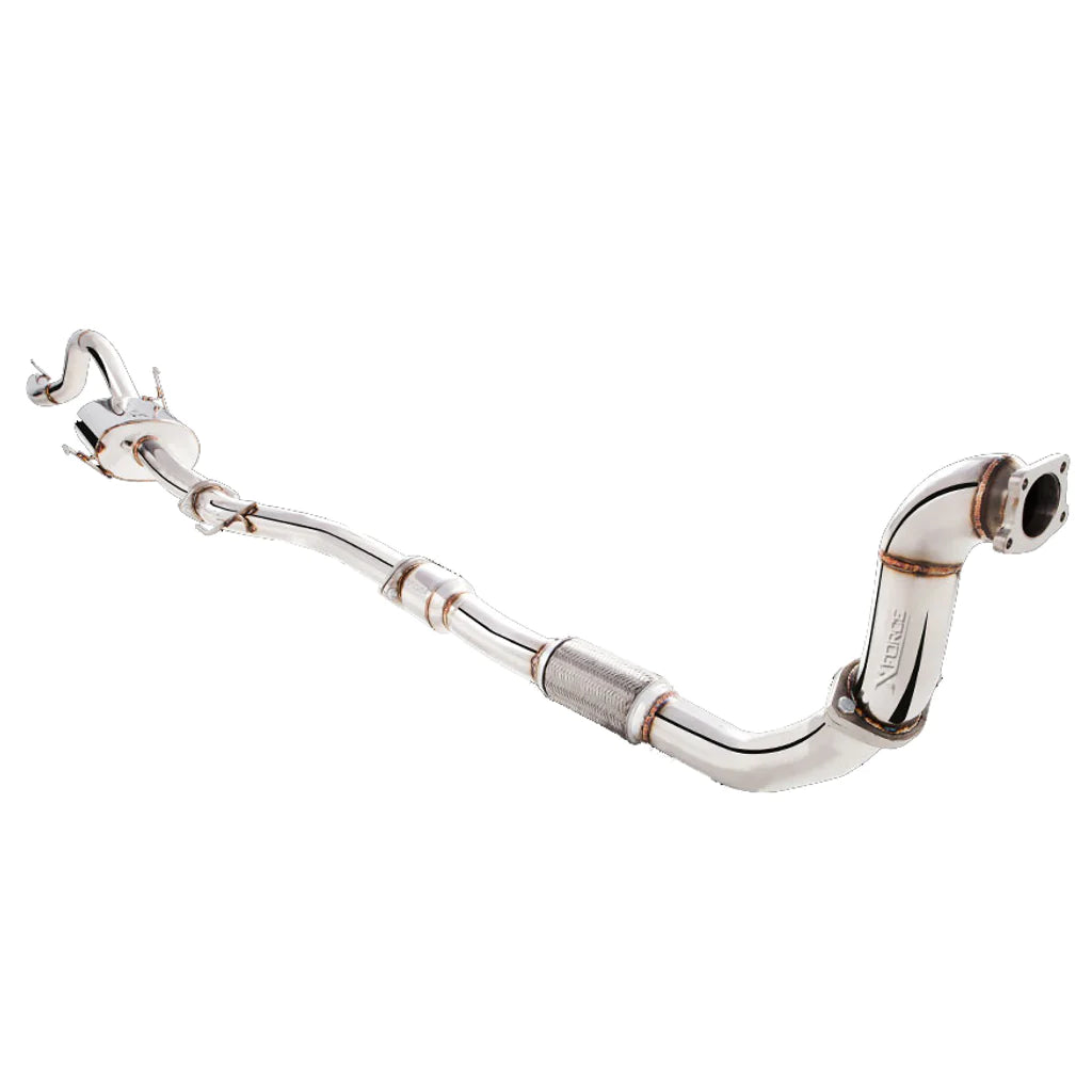 XForce 3in Turbo-Back Exhaust w/Cat - Non-Polished Stainless Nissan Navara D22 97-09