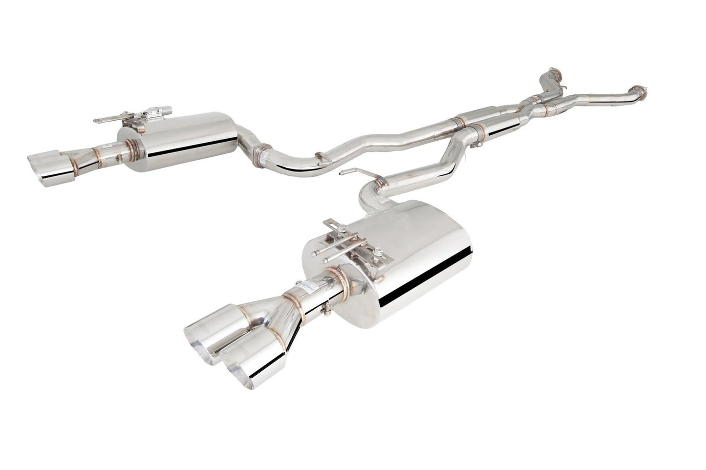 XForce Twin 3in Cat-Back Exhaust w/Loose Tips Holden Commodore SS/Maloo VE-VF Ute 06-17