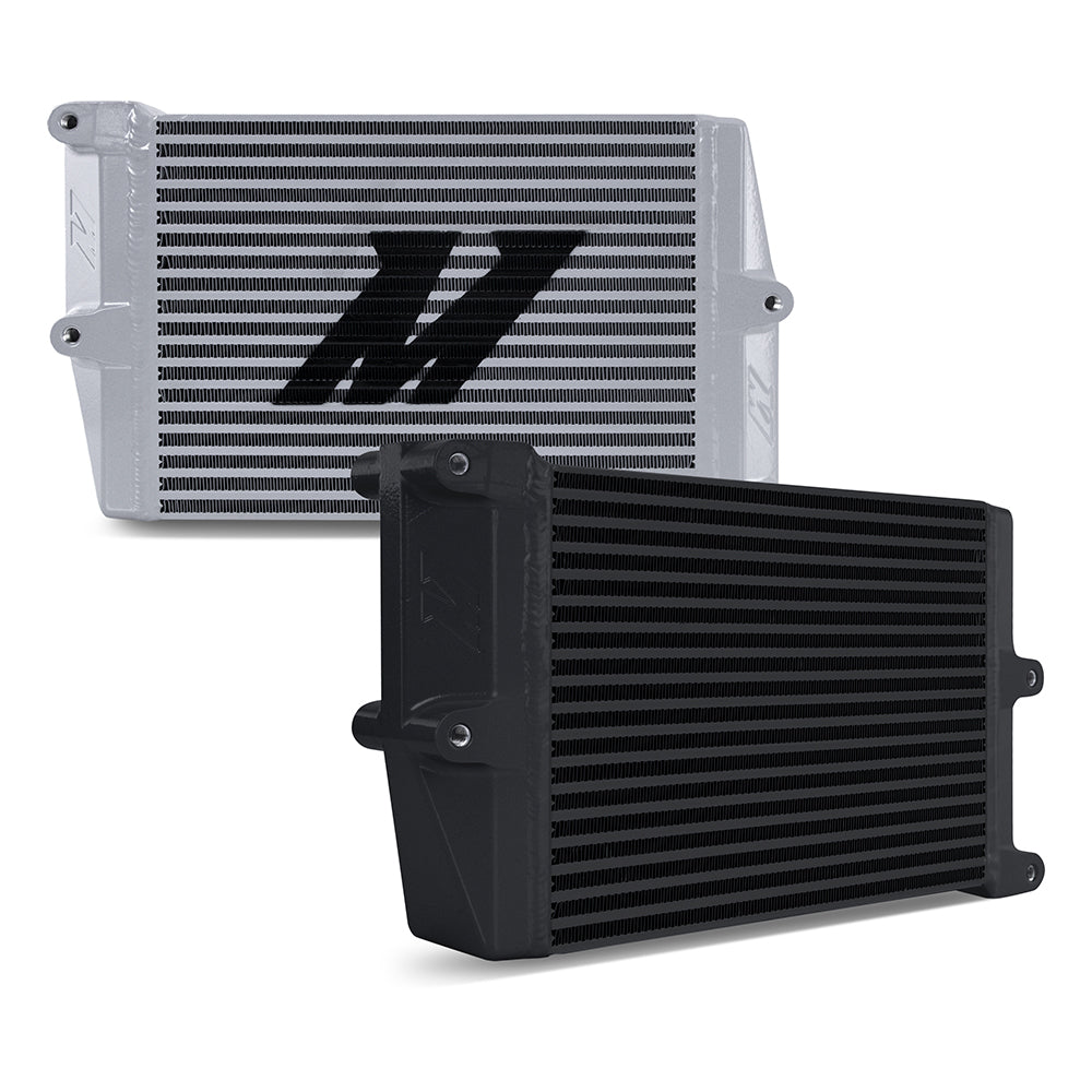 Universal Heavy-Duty Bar-and-Plate Oil Cooler, 10" Core, Opposite-Side Outlets