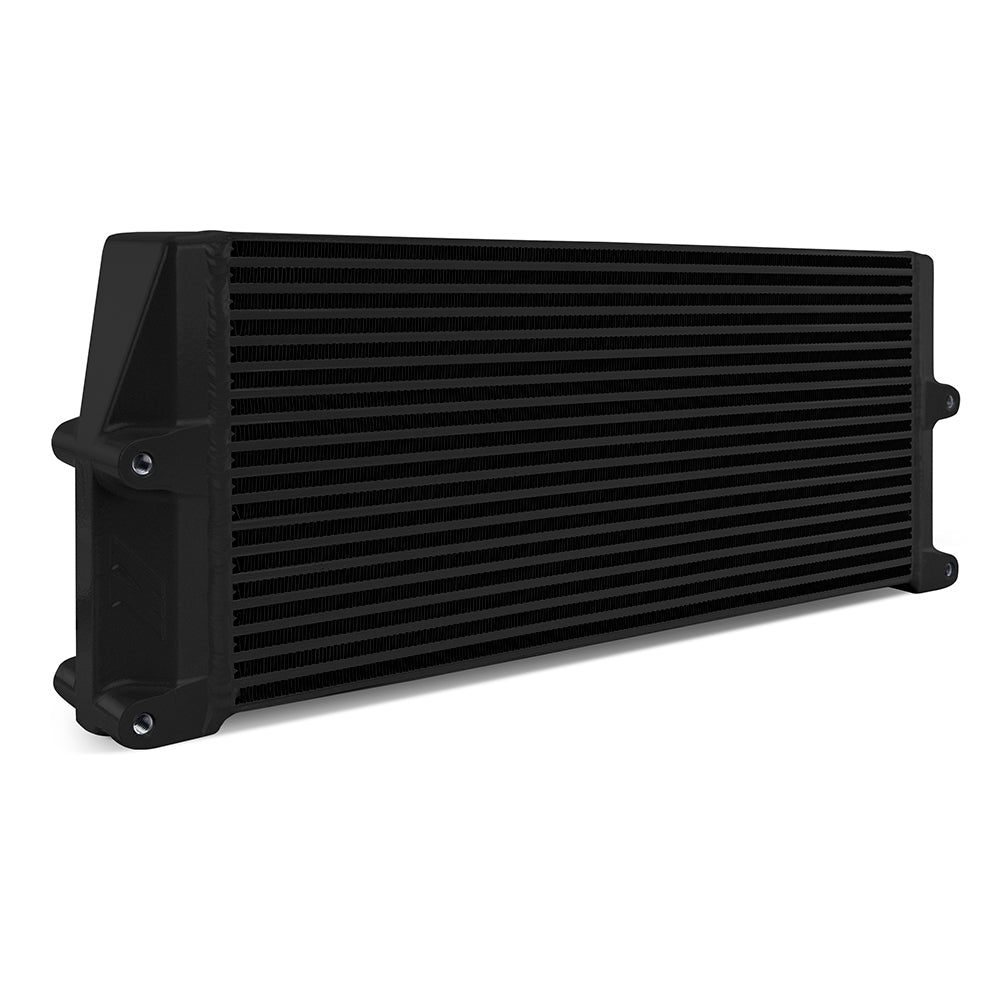 Universal Heavy-Duty Bar-and-Plate Oil Cooler, 17" Core, Same-Side Outlets