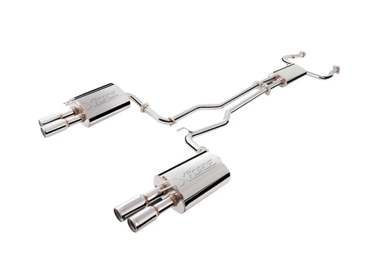 XForce Twin 2.5" Cat-Back Raw 409 Stainless (VE Commodore/Calais V8 Sedan/Wagon 06-13)