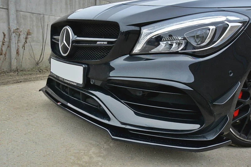 Maxton Design Front Splitter V.2 Mercedes CLA45 AMG Facelift C117 Front Lip