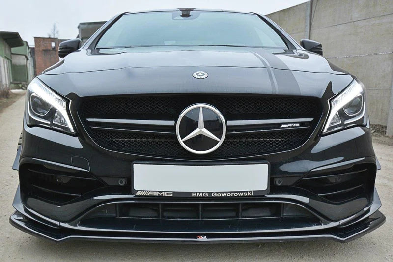 Maxton Design Front Splitter V.2 Mercedes CLA45 AMG Facelift C117 Front Lip