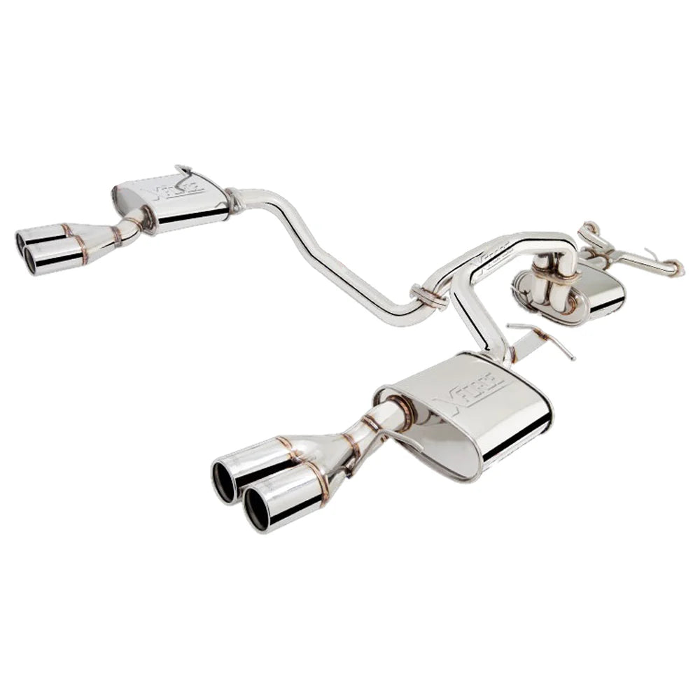 XForce Twin 2.5in Cat-Back Exhaust - Quad Tip (Falcon BF XR8/GT 03-05)