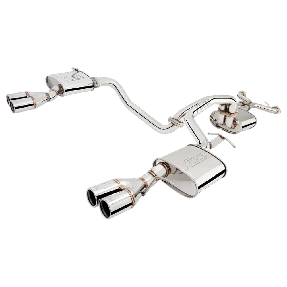 XForce Twin 2.5in Cat-Back Exhaust - Quad Tip (Falcon BF XR8/GT 05-08)