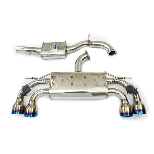 Invidia Cat-Back Exhaust w/Round Rolled Ti Tips (Golf R 17-19)