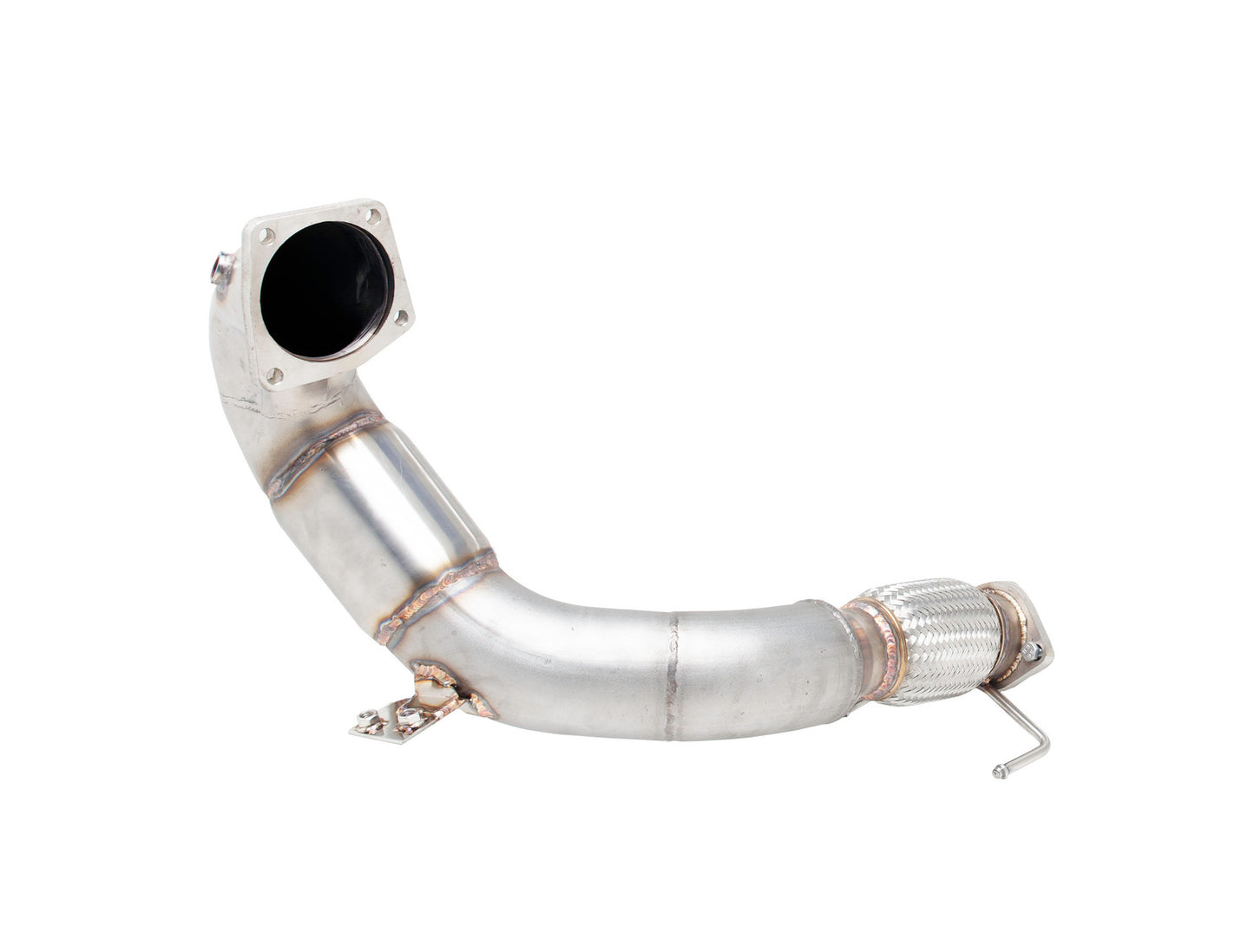 XForce 4in Dump-Pipe and Cat Kit - Non-Polished Stainless (i30 N 18+)