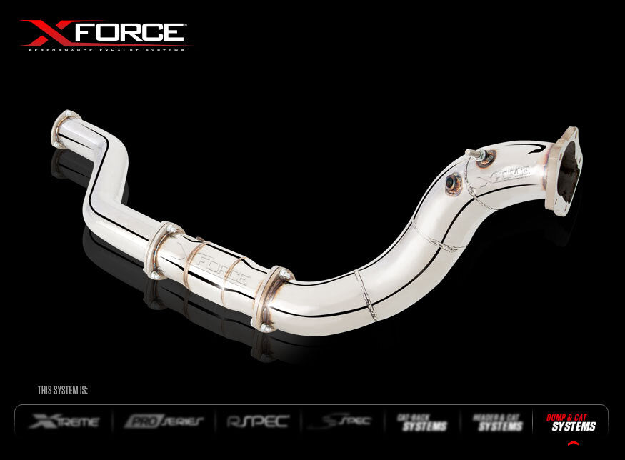 XForce 4in Dump Pipe + 3.5in Cat - Stainless Steel Ford Falcon BA-BF 02-08