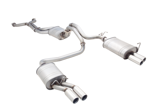 XForce 2.5in Cat-Back Exhaust - Quad 3in Tips Ford Falcon FG XR8/GT 08-11