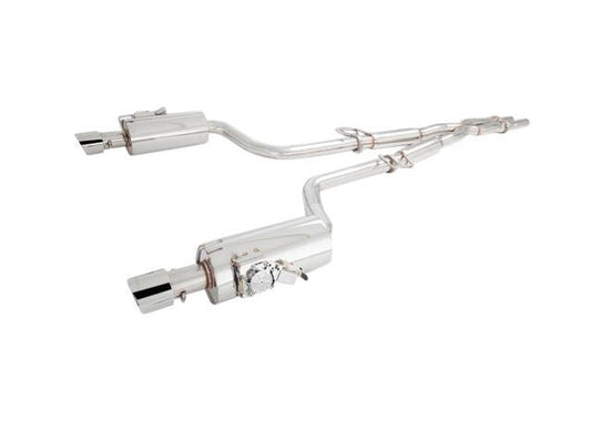 XForce Twin 3in Header-Back Exhaust - Stainless Steel (300C 6.1L SRT8)