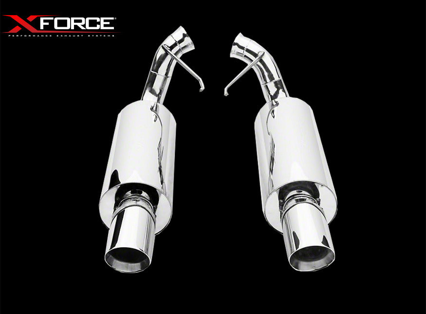 XForce Dual Rear Varex Mufflers Ford Mustang GT 05-10