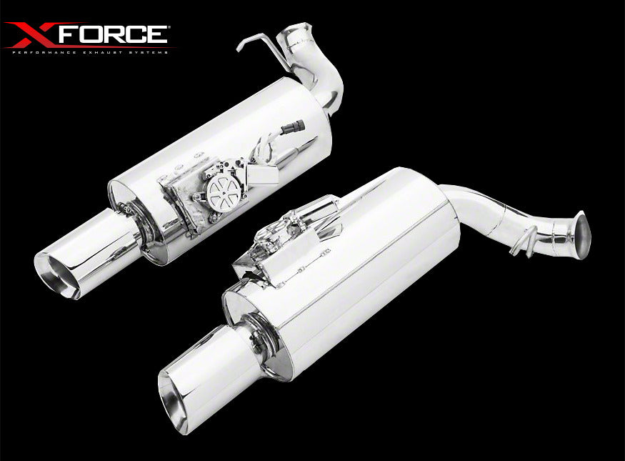 XForce Dual Rear Varex Mufflers Ford Mustang GT 05-10