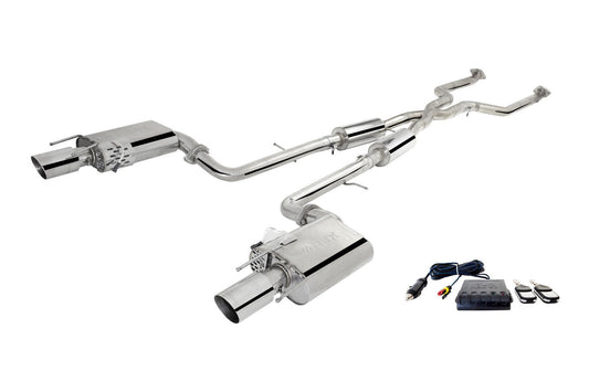 XForce Twin 2.5" Stainless Steel Cat-Back Exhaust System w/ Varex Rear Mufflers (IS350 13-16)