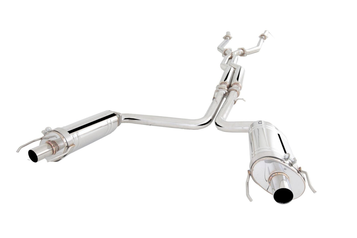 XForce Twin 2.5in Cat-Back Exhaust - Stainless Steel (IS F 07-14)