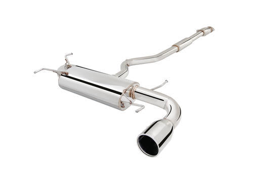 XForce 3in Cat-Back Exhaust w/Single Tip - Stainless Steel Subaru WRX Hatch 08-11