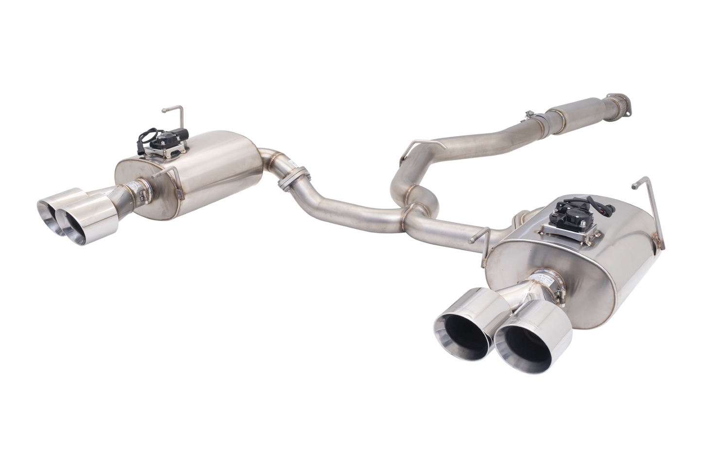 XForce 3in Cat-Back Exhaust w/Quad-Tip Varex Mufflers - Stainless (WRX/STI 11-21)