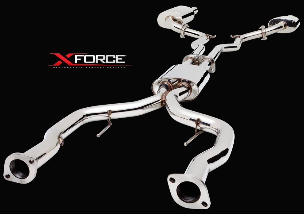 XForce Twin 3in Cat-Back Exhaust w/Loose Tips Holden Commodore SS/Maloo VE-VF Ute 06-17