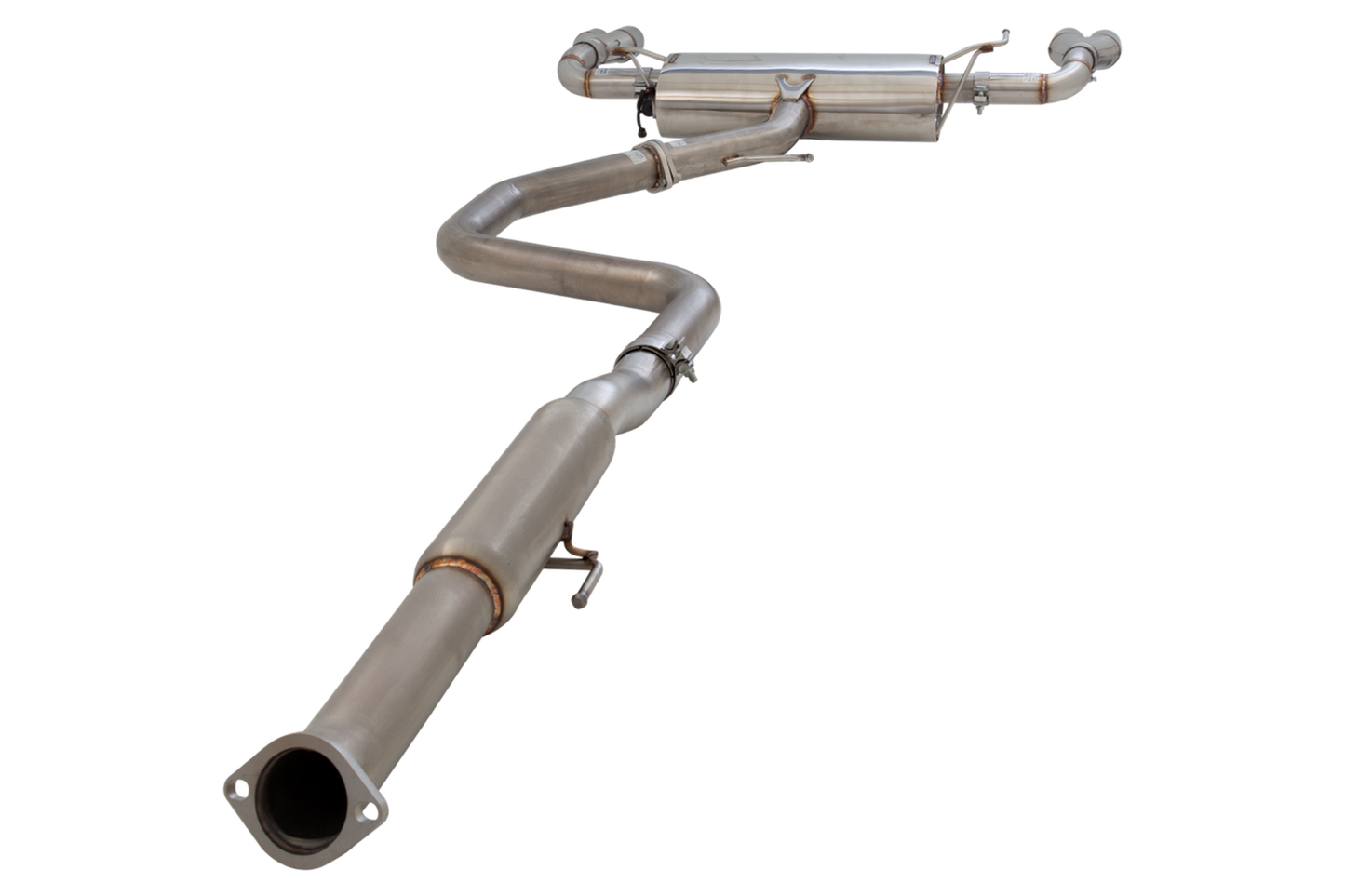 XForce 3in Cat Back System - Varex Rear Muffler w/ Tips - Non Polished Stainless Steel (Cerato 19+)