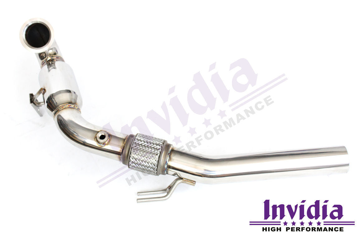 Invidia Down Pipe with High Flow Cat (Golf GTI 13-17)
