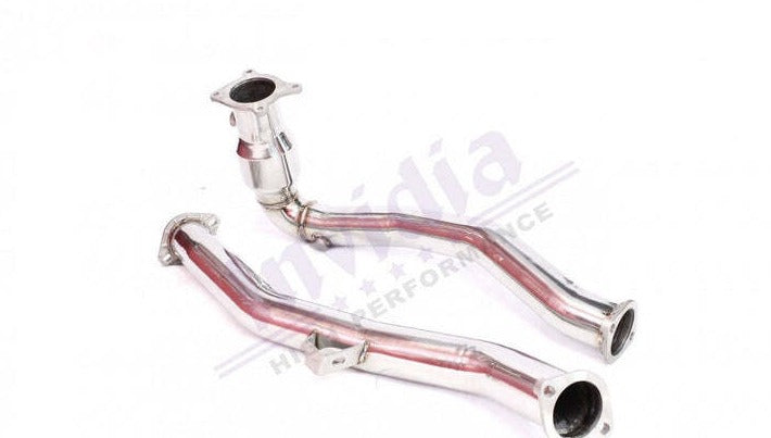 Invidia Down Pipe J Pipe Resonated with High Flow Cat (WRX VA 15-21/Forester 14+)