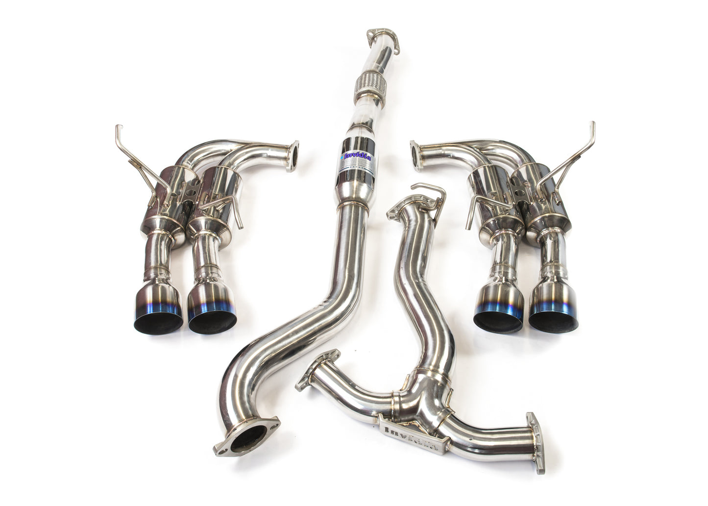 Invidia R400 Signature Edition Cat Back Exhaust with Black Tips (WRX 22+)