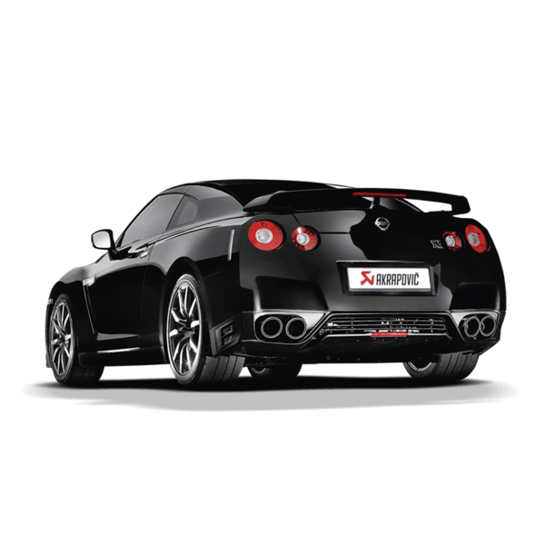 Akrapovic Slip-On Line Titanium with Carbon Tail Pipes Nissan GT-R R35 +18