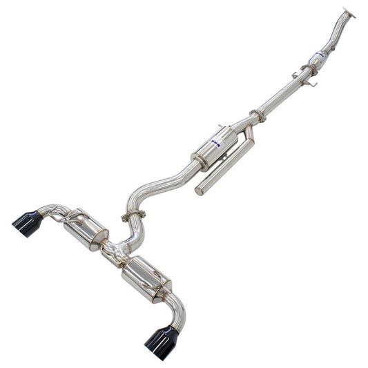 Invidia N2 O2 Back Exhaust w/Catless Front Pipe, Black Tips (GR Yaris 20-21+)