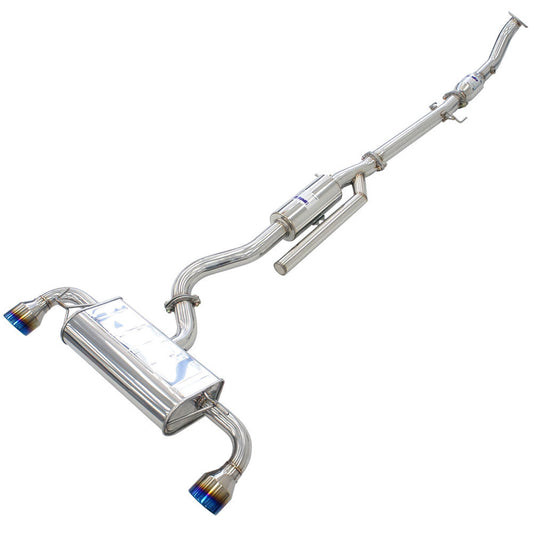 Invidia Q300 O2 Back Exhaust w/Catless Front Pipe, Ti Tips Toyota GR Yaris 20-21+