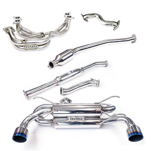 Invidia R400 Ti Tip Engine Back Exhaust Package with PSR Unequal Headers (BRZ/86 12-22+)