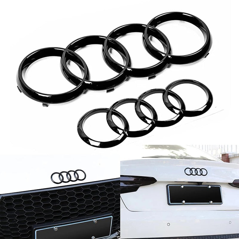Audi Black Ring Badges For Front or Rear