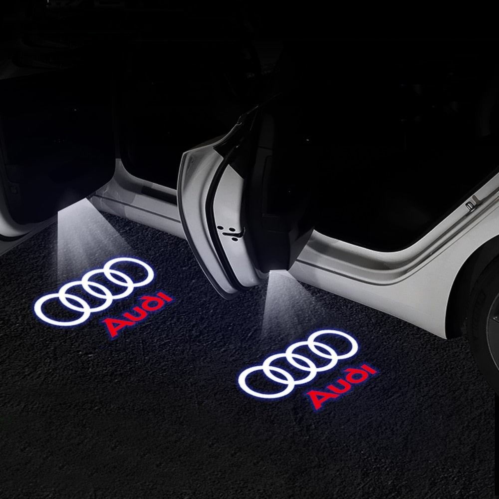 Pair HD Door Welcome Lights For Audi