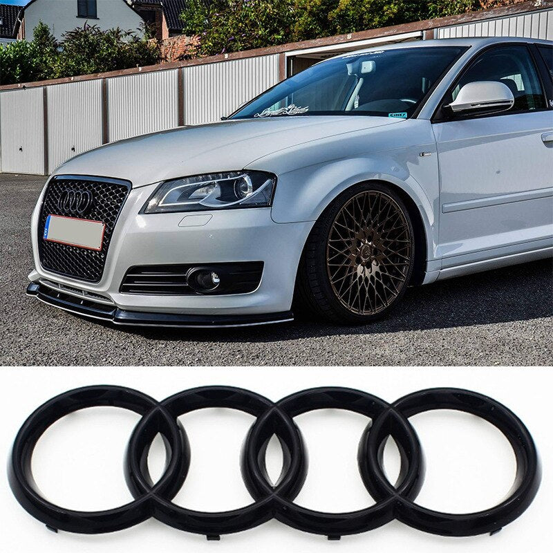 Bad Audi Rings Audi Black Ring Badges For Front or Rear – Ooft Industries