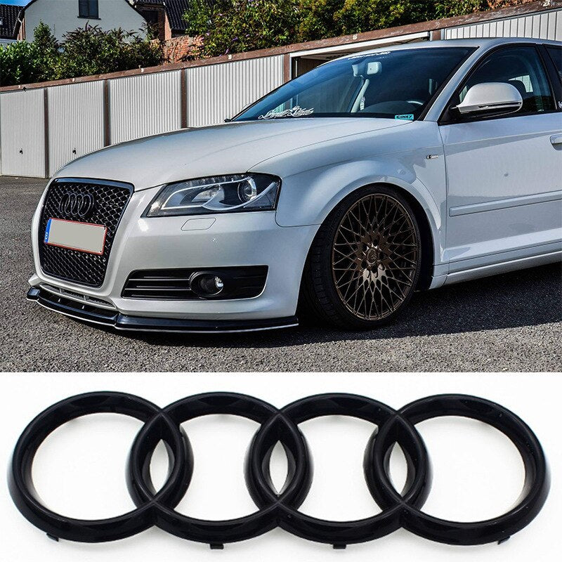 Audi Black Ring Badges For Front or Rear