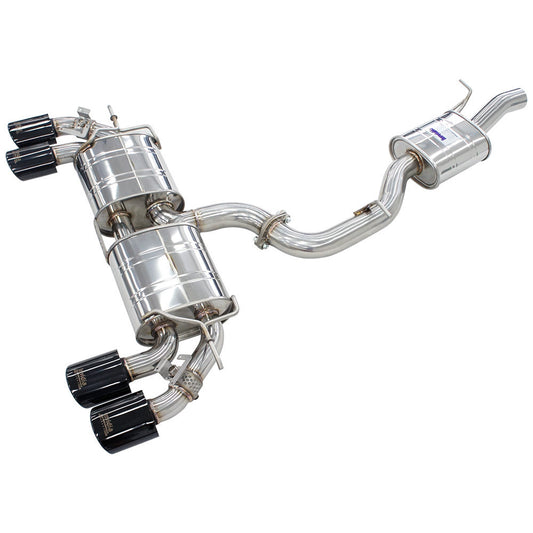 Invidia R400 Signature Edition Valved Turbo Back Exhaust with Oval Black Tips Volkswagen Golf R 13-17