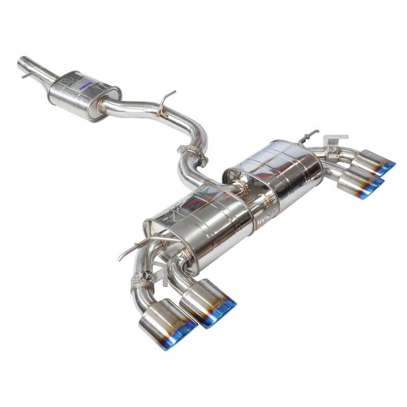 Invidia R400 Valved Turbo Back Exhaust with Oval Ti Tips Volkswagen Go ...