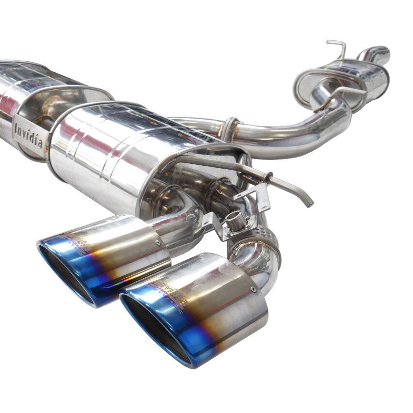 Invidia R400 Valved Turbo Back Exhaust with Oval Ti Tips Volkswagen Golf R 13-17