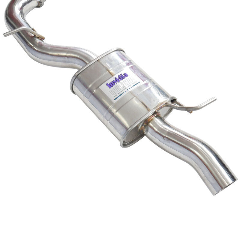 Invidia R400 Valved Turbo Back Exhaust with Oval Ti Tips Volkswagen Golf R 13-17