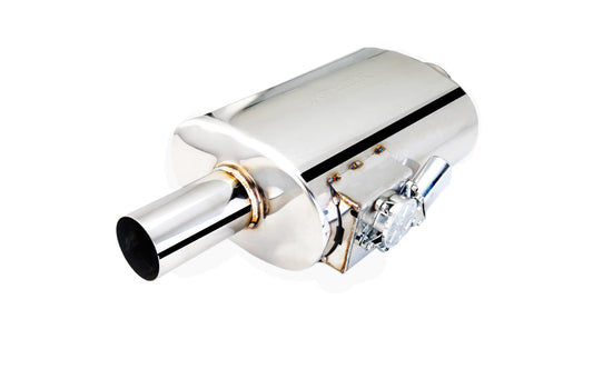 XForce Varex Universal Oval Muffler - 2.5in Inlet/2.5in Outlet