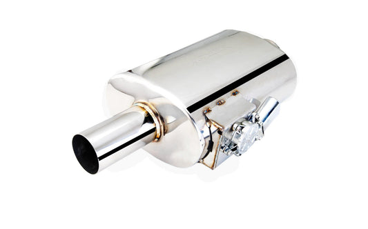 XForce Varex Universal Oval Muffler - 3in Inlet/3in Outlet