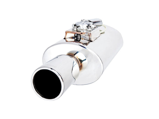 XForce Varex Universal Oval Muffler - 2.5in Inlet/Single Tip